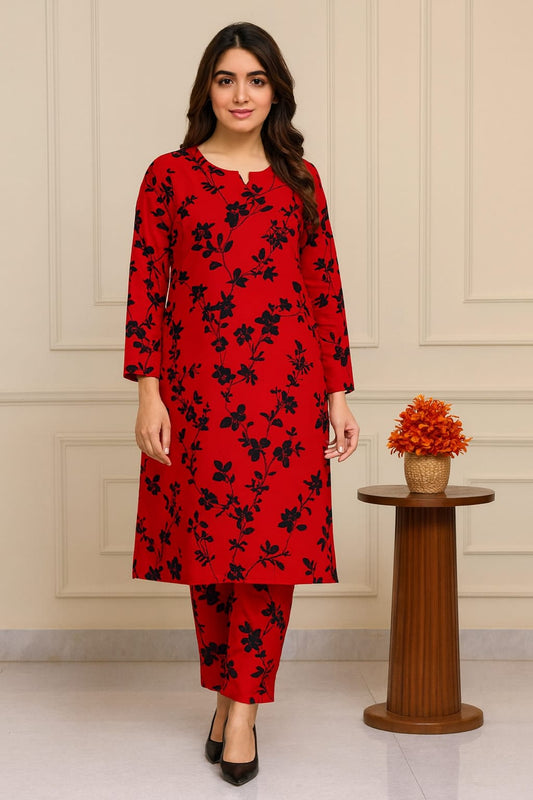 2 Pcs Unstitched Digital Print Suit J-052