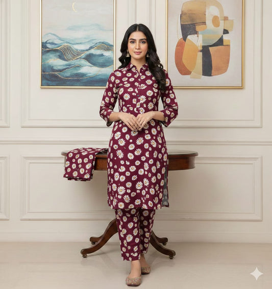 2 Pcs Unstitched Digital Print Suit J-0630